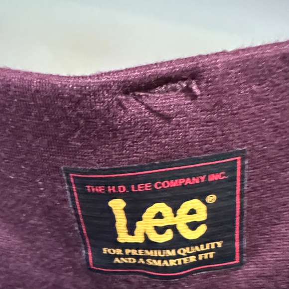 Lee Women's Dark Burgundy Wide Leg Pants - Picture 2 of 5